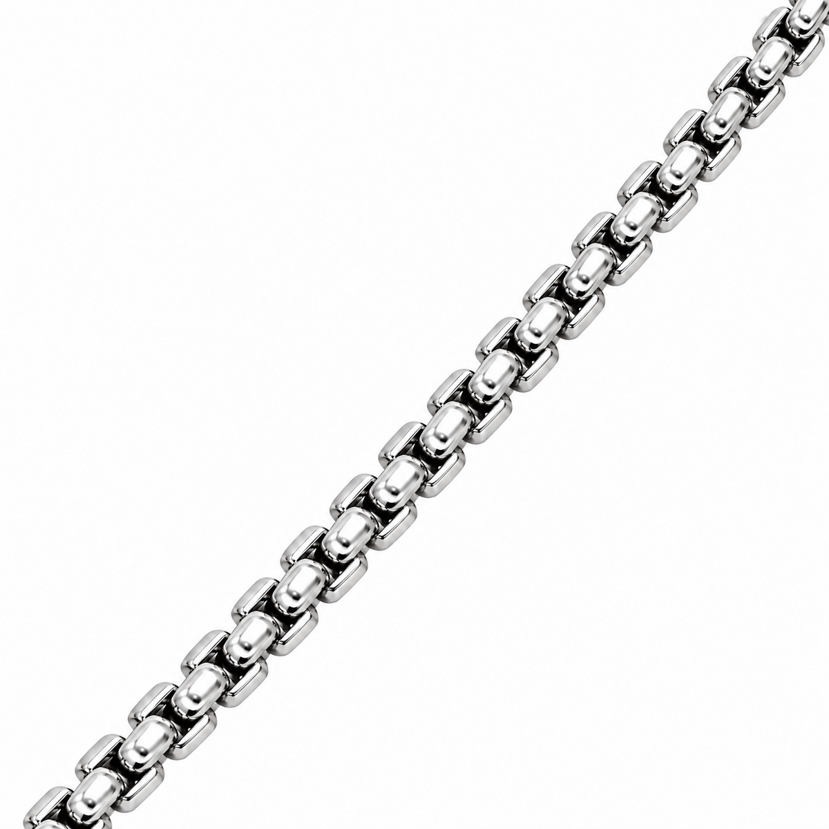 14k White Gold 4mm Box Chain Necklace