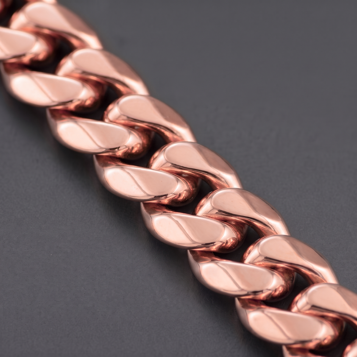 14mm 14k Rose Gold Plated Stainless Steel Miami Cuban Link Chain Necklace 16-30”