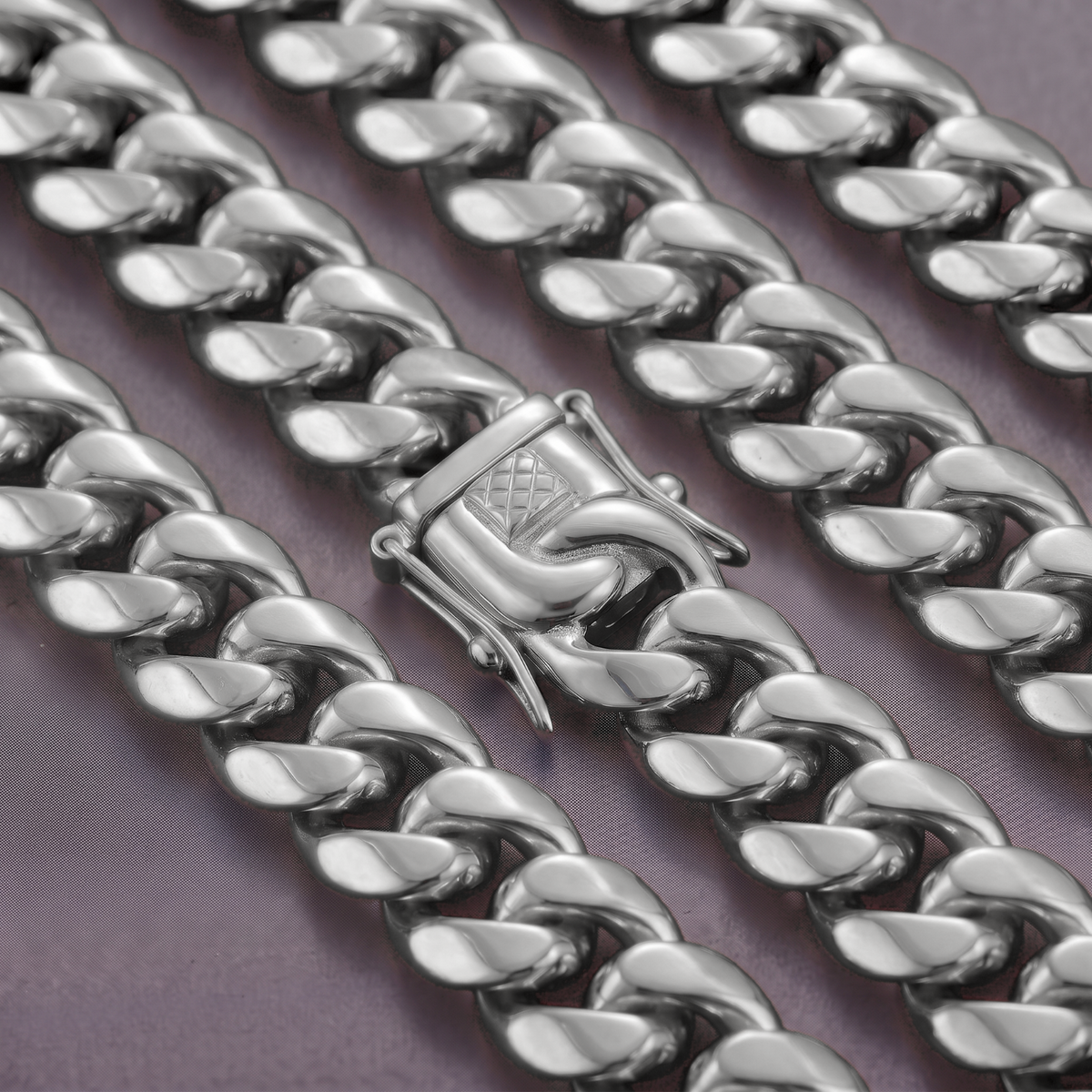 14k White Gold 18mm Miami Cuban Chain Necklace