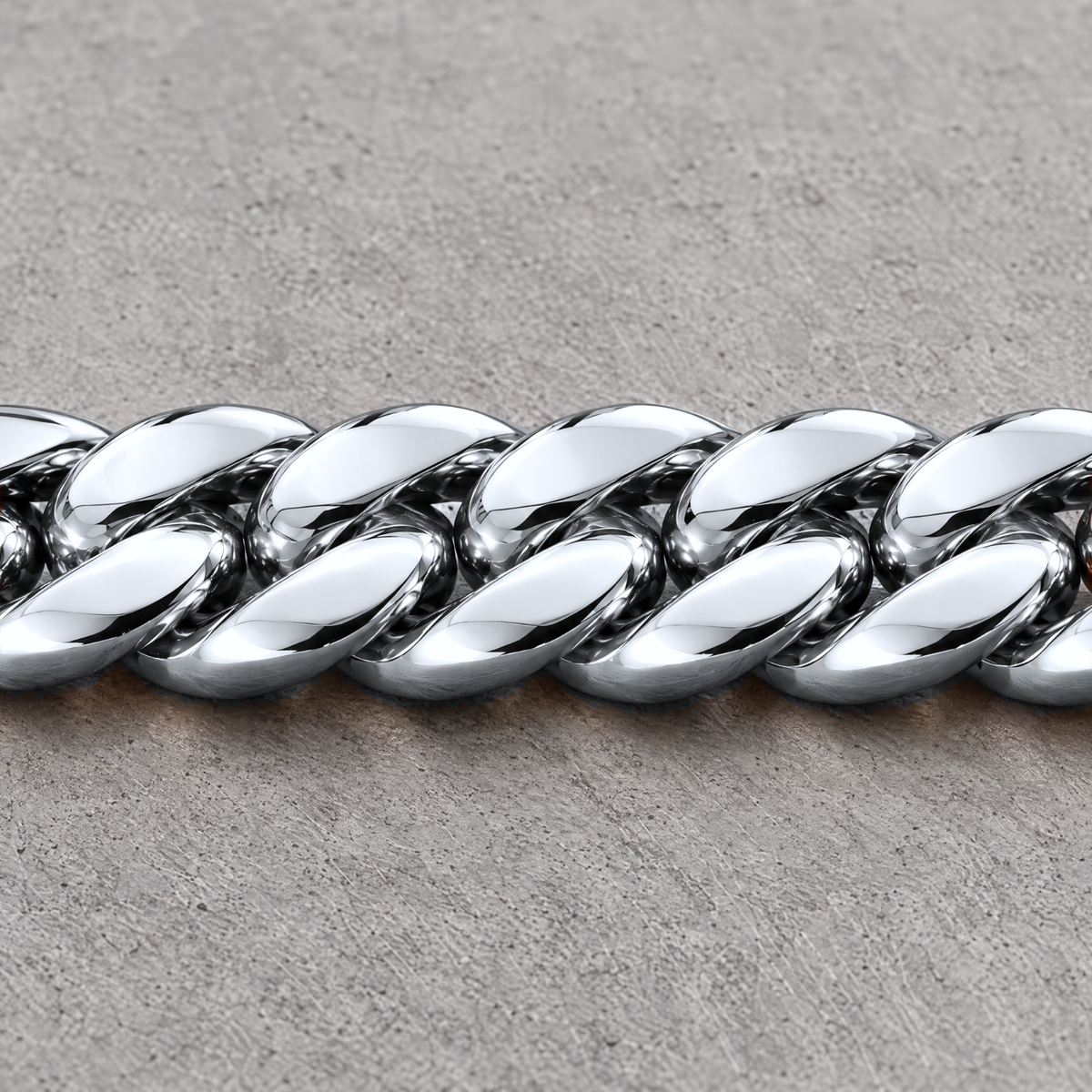 14k White Gold 14mm Miami Cuban Chain Necklace Diamond Clasp