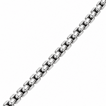 14k White Gold 4mm Box Chain Necklace