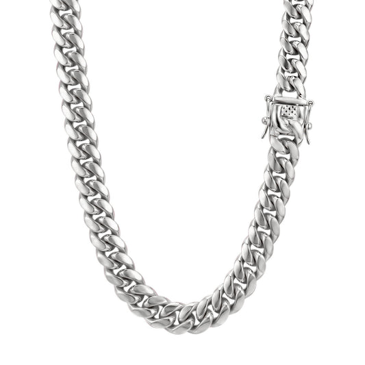 14k White Gold 18mm Miami Cuban Chain Necklace