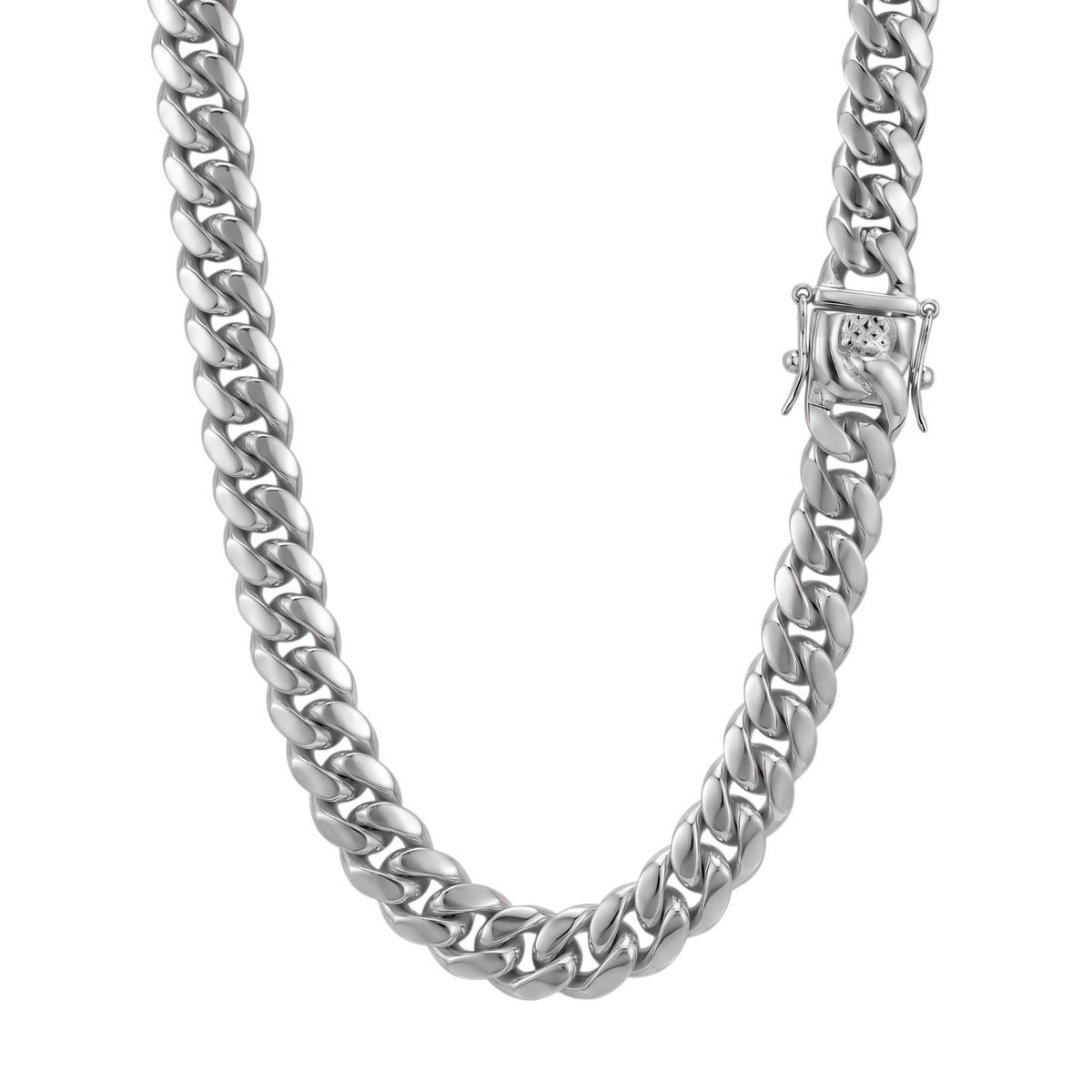 14k White Gold 16mm Miami Cuban Chain Necklace