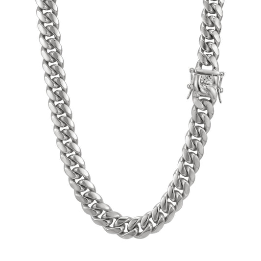 14k White Gold 16mm Miami Cuban Chain Necklace