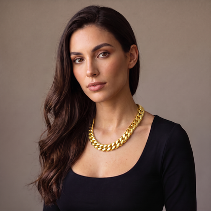 18k Gold 18mm Miami Cuban Chain Necklace