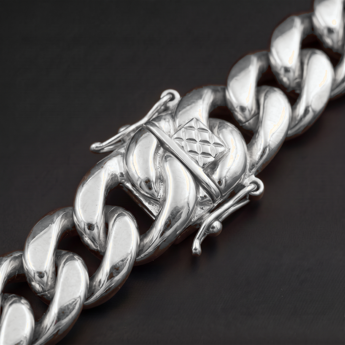 14k White Gold 18mm Miami Cuban Bracelet