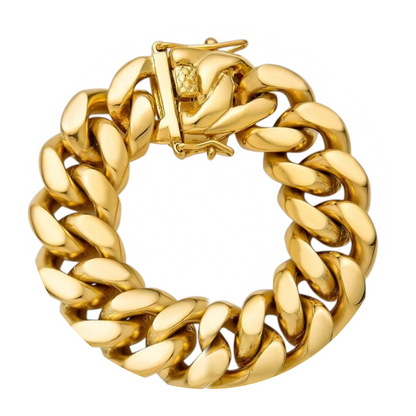 14k Gold 18mm Miami Cuban Bracelet