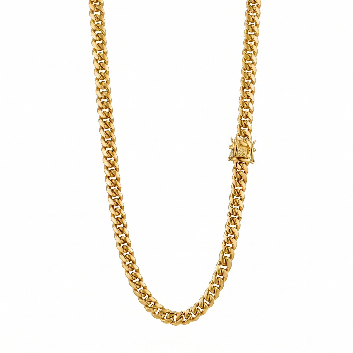 18k Gold 6mm Miami Cuban Chain Necklace