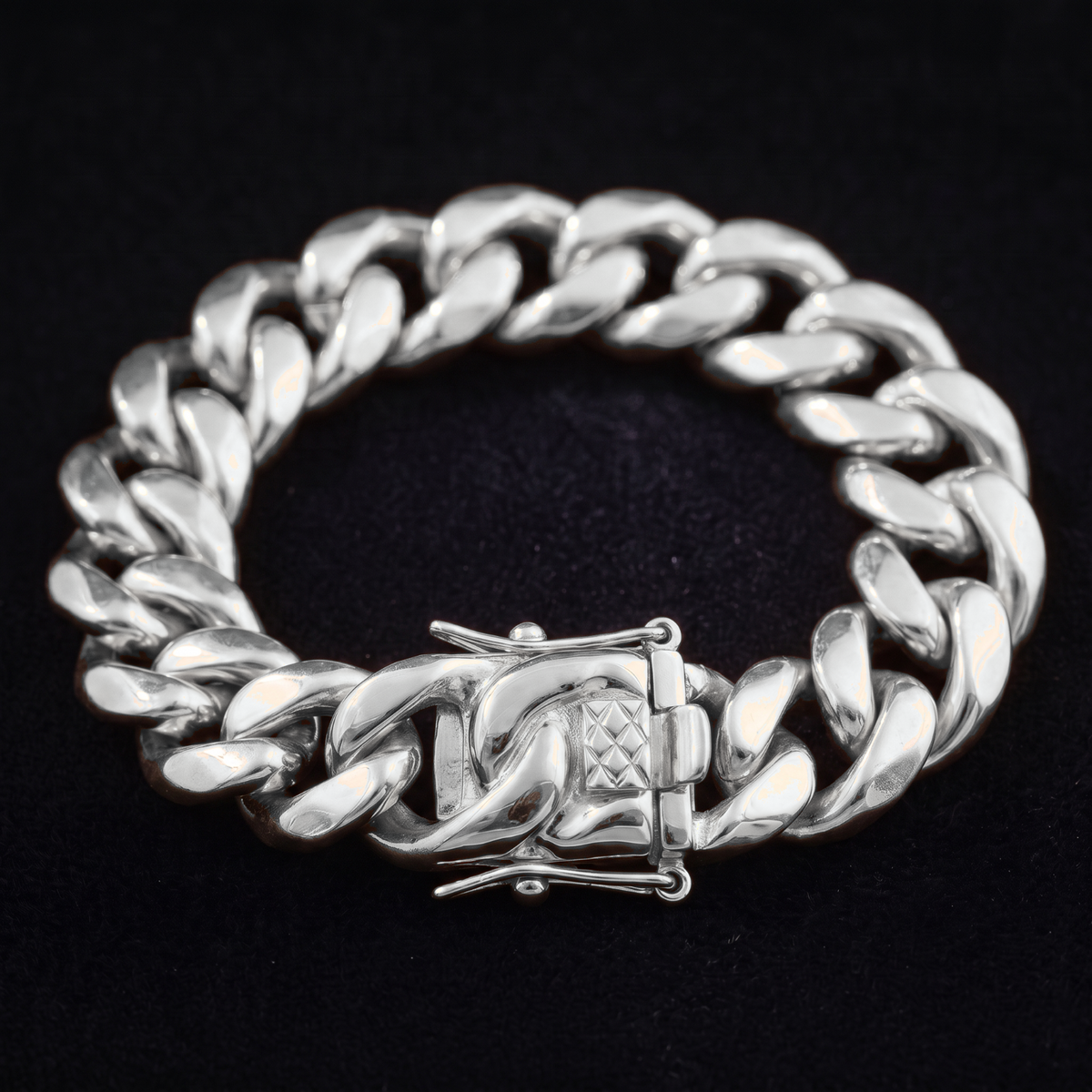 14k White Gold 16mm Miami Cuban Bracelet