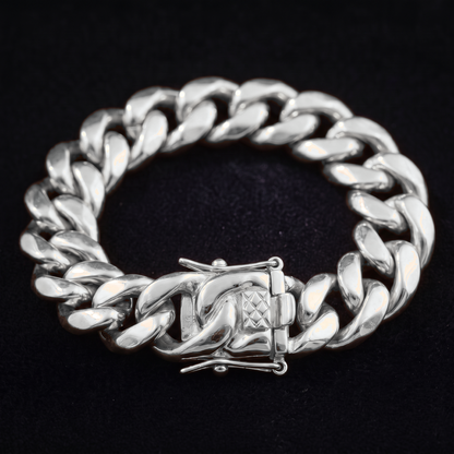 14k White Gold 16mm Miami Cuban Bracelet