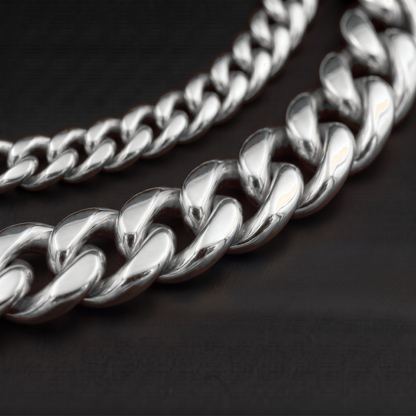14k White Gold 10mm Miami Cuban Bracelet
