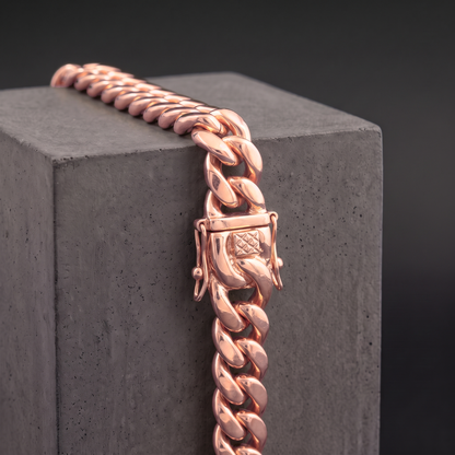 14k Rose Gold 14mm Miami Cuban Bracelet