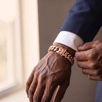 14k Rose Gold 12mm Miami Cuban Bracelet