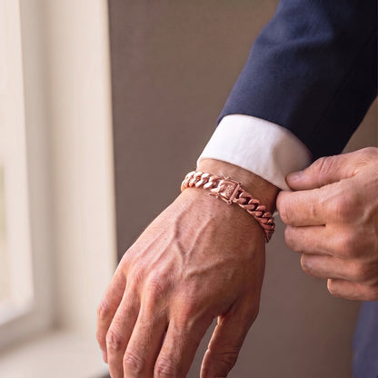14k Rose Gold 10mm Miami Cuban Bracelet