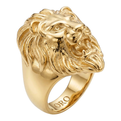 14k Gold Custom Lion Gold Ring