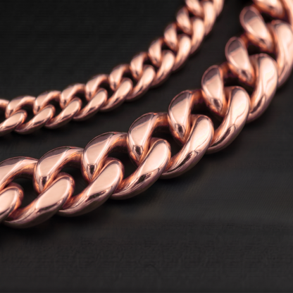14k Rose Gold 8mm Miami Cuban Bracelet
