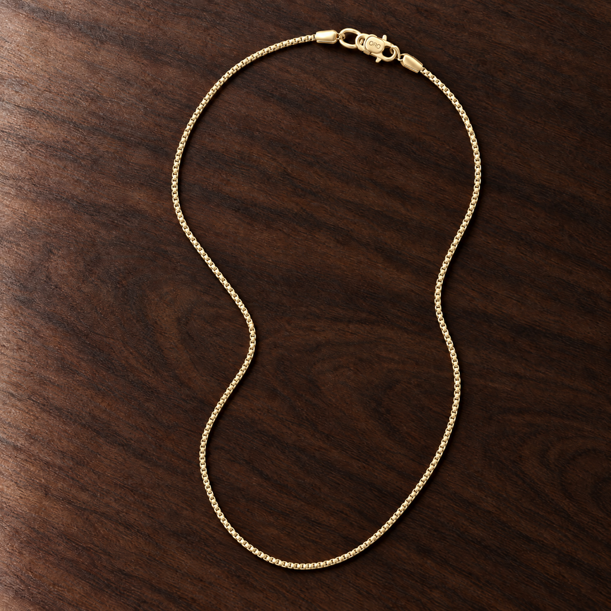 14k Gold 2mm Box Chain Necklace