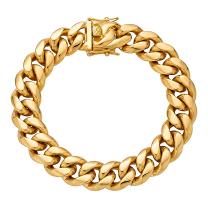 14k Gold 8mm Miami Cuban Bracelet