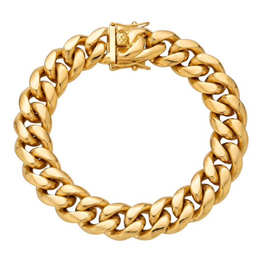 14k Gold 8mm Miami Cuban Bracelet