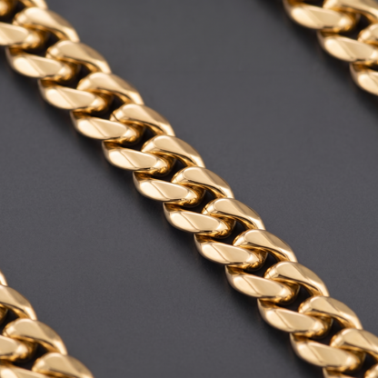 14k Gold 5mm Miami Cuban Chain Necklace