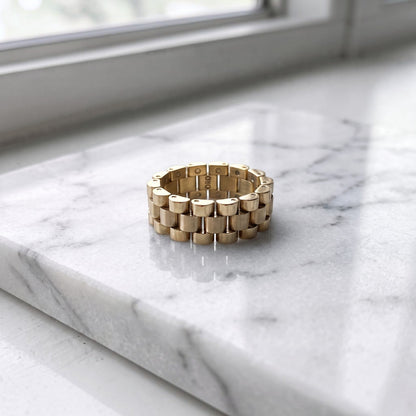 14k Gold Custom Rolex Presidential Ring