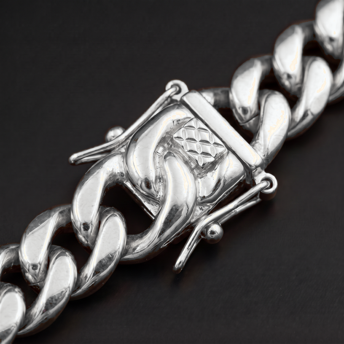 14k White Gold 14mm Miami Cuban Bracelet