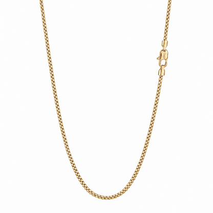 14k Gold 2mm Box Chain Necklace