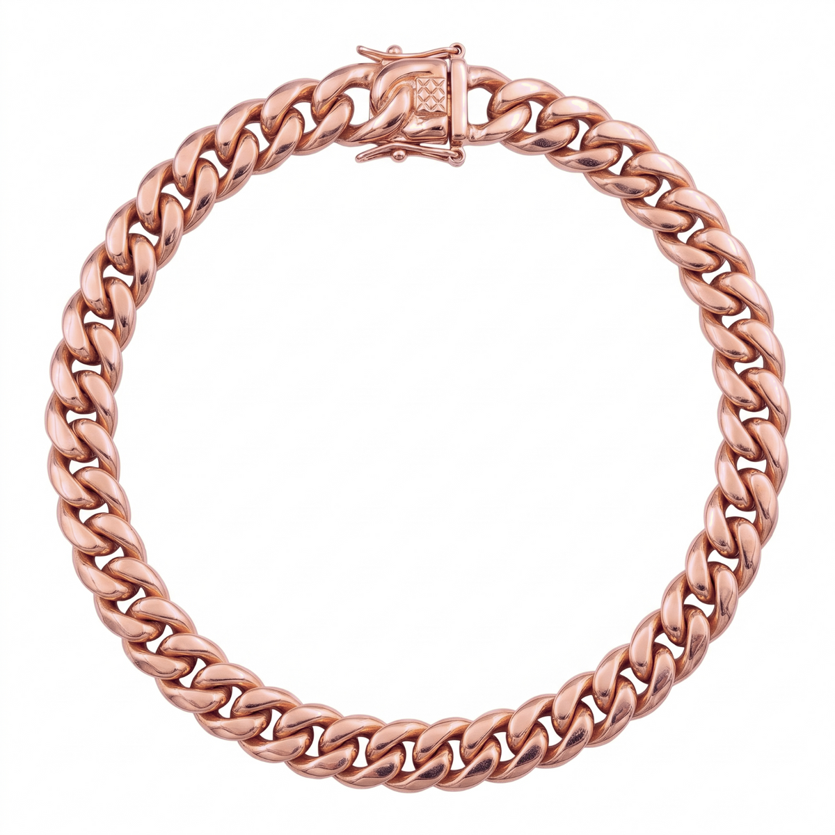 14k Rose Gold 6mm Miami Cuban Bracelet
