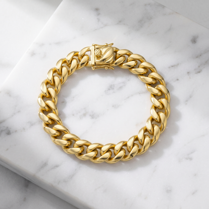 18k Gold 10mm Miami Cuban Bracelet