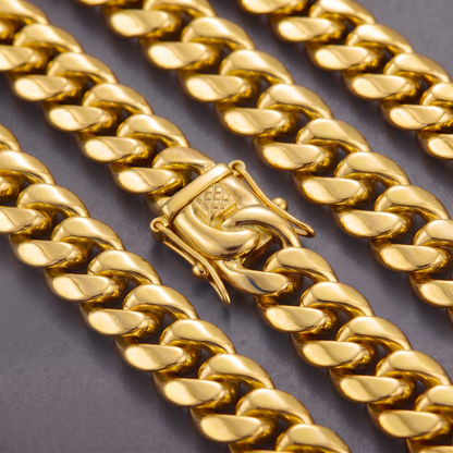 18k Gold 18mm Miami Cuban Chain Necklace