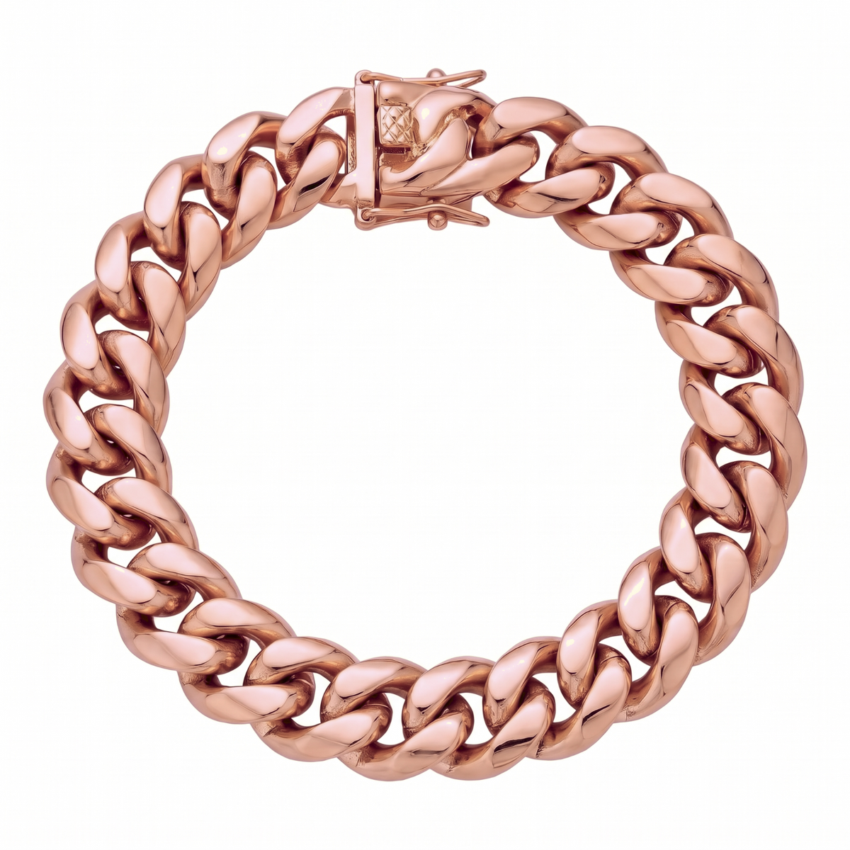 14k Rose Gold 8mm Miami Cuban Bracelet