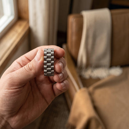 14k White Gold Custom Rolex Presidential Ring