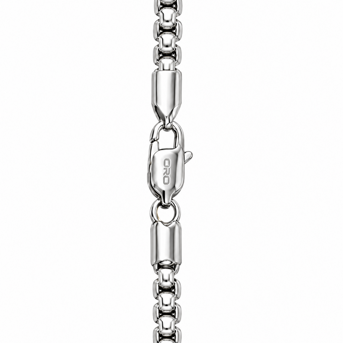 14k White Gold 6mm Box Chain Necklace