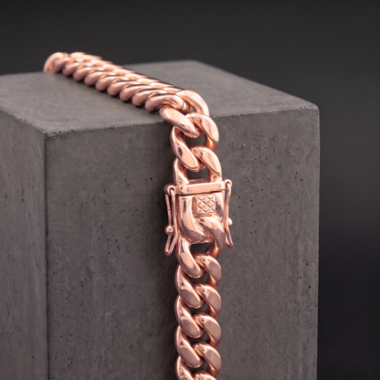 14k Rose Gold 16mm Miami Cuban Bracelet