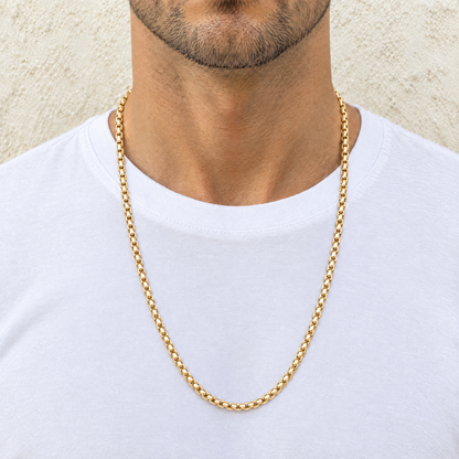 14k Gold 4mm Box Chain Necklace