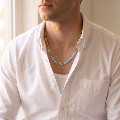 14k White Gold 5mm Miami Cuban Chain Necklace
