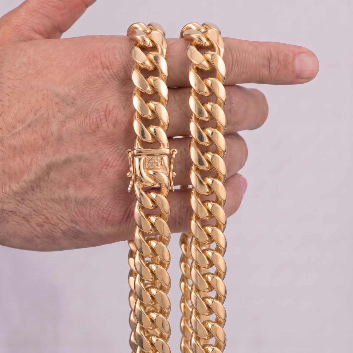 14k Gold 16mm Miami Cuban Chain Necklace