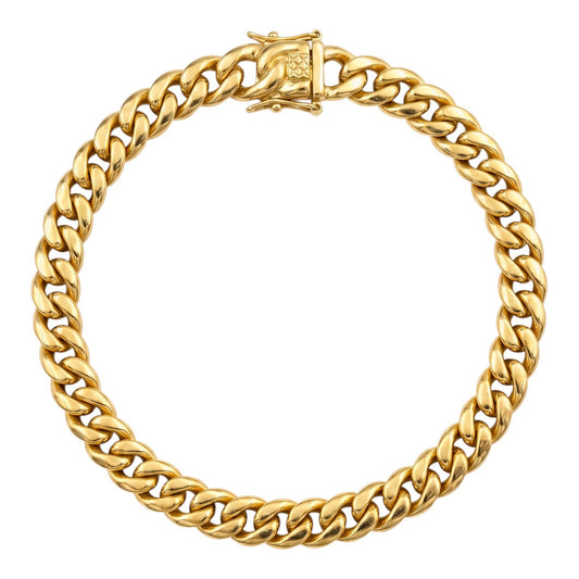 14k Gold 4mm Miami Cuban Bracelet