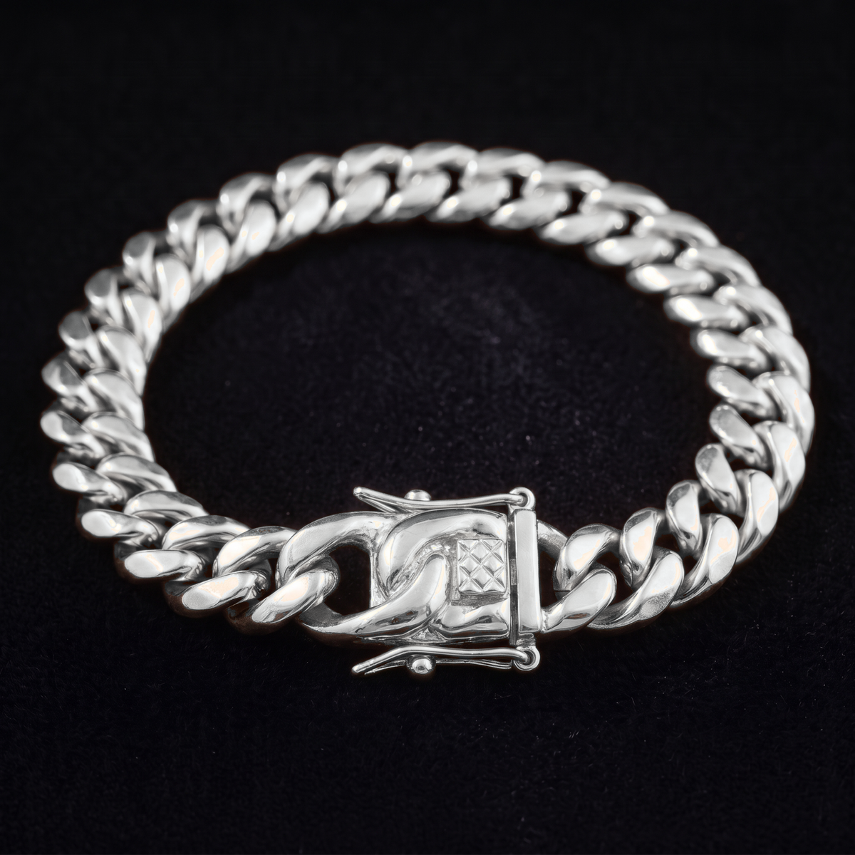14k White Gold 14mm Miami Cuban Bracelet