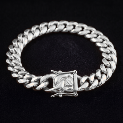 14k White Gold 14mm Miami Cuban Bracelet