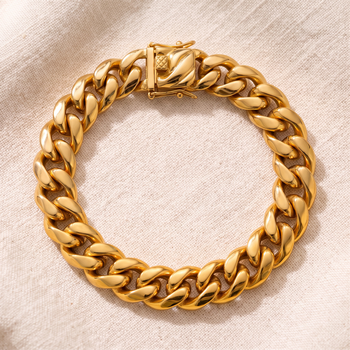 18k Gold 12mm Miami Cuban Bracelet