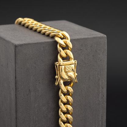 18k Gold 12mm Miami Cuban Bracelet
