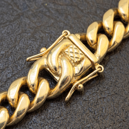 18k Gold 16mm Miami Cuban Bracelet