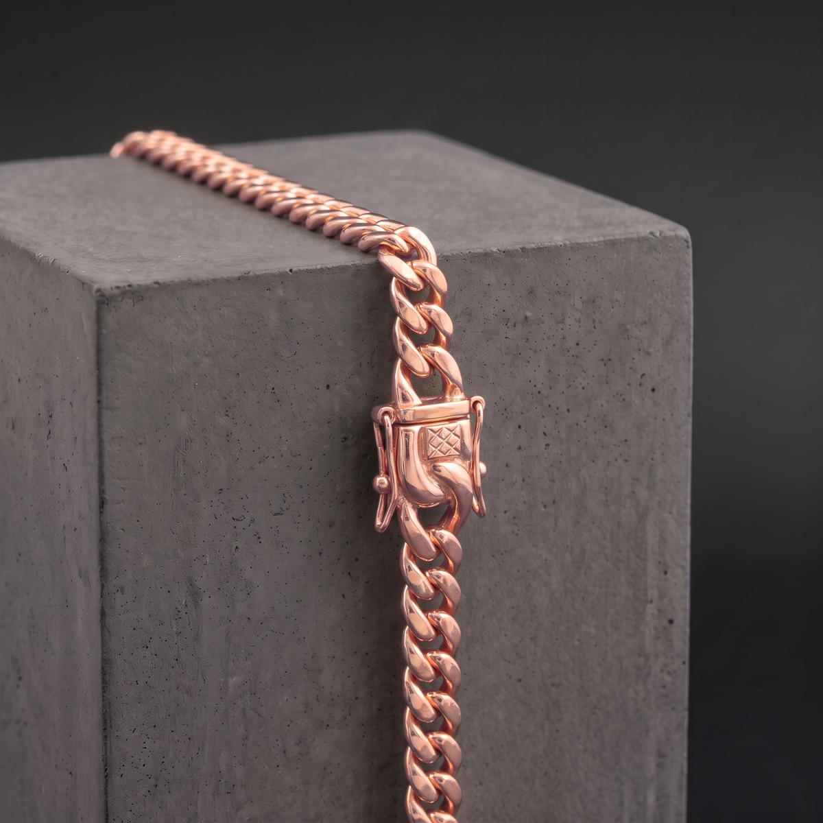 14k Rose Gold 6mm Miami Cuban Bracelet