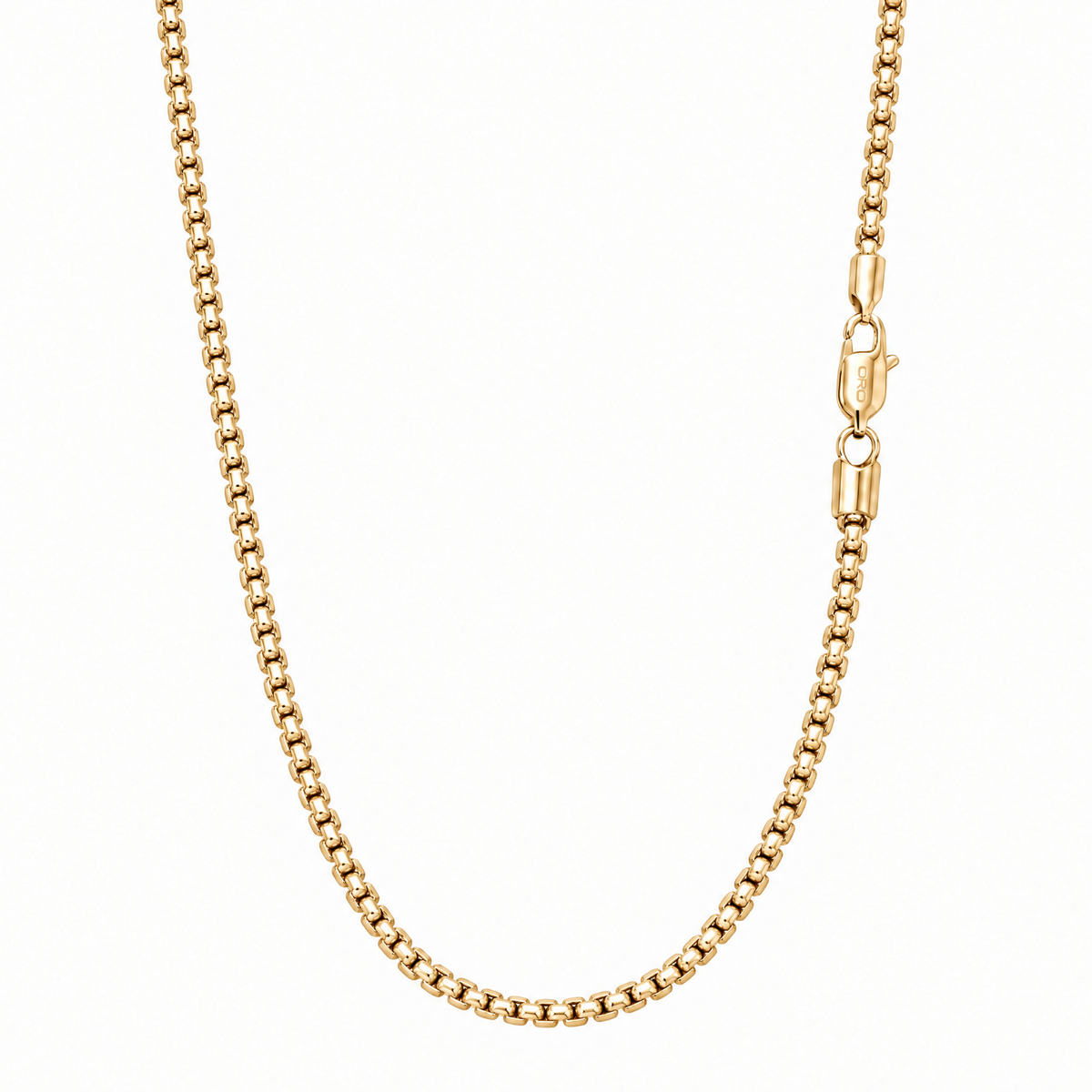 14k Gold 4mm Box Chain Necklace
