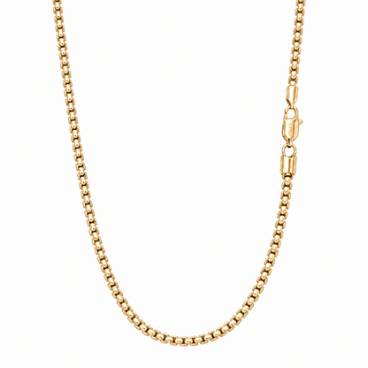 14k Gold 4mm Box Chain Necklace