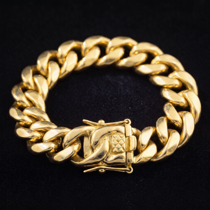 18k Gold 16mm Miami Cuban Bracelet