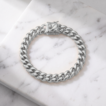 14k White Gold 6mm Miami Cuban Bracelet