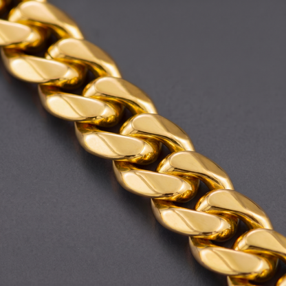 18k Gold 10mm Miami Cuban Chain Necklace