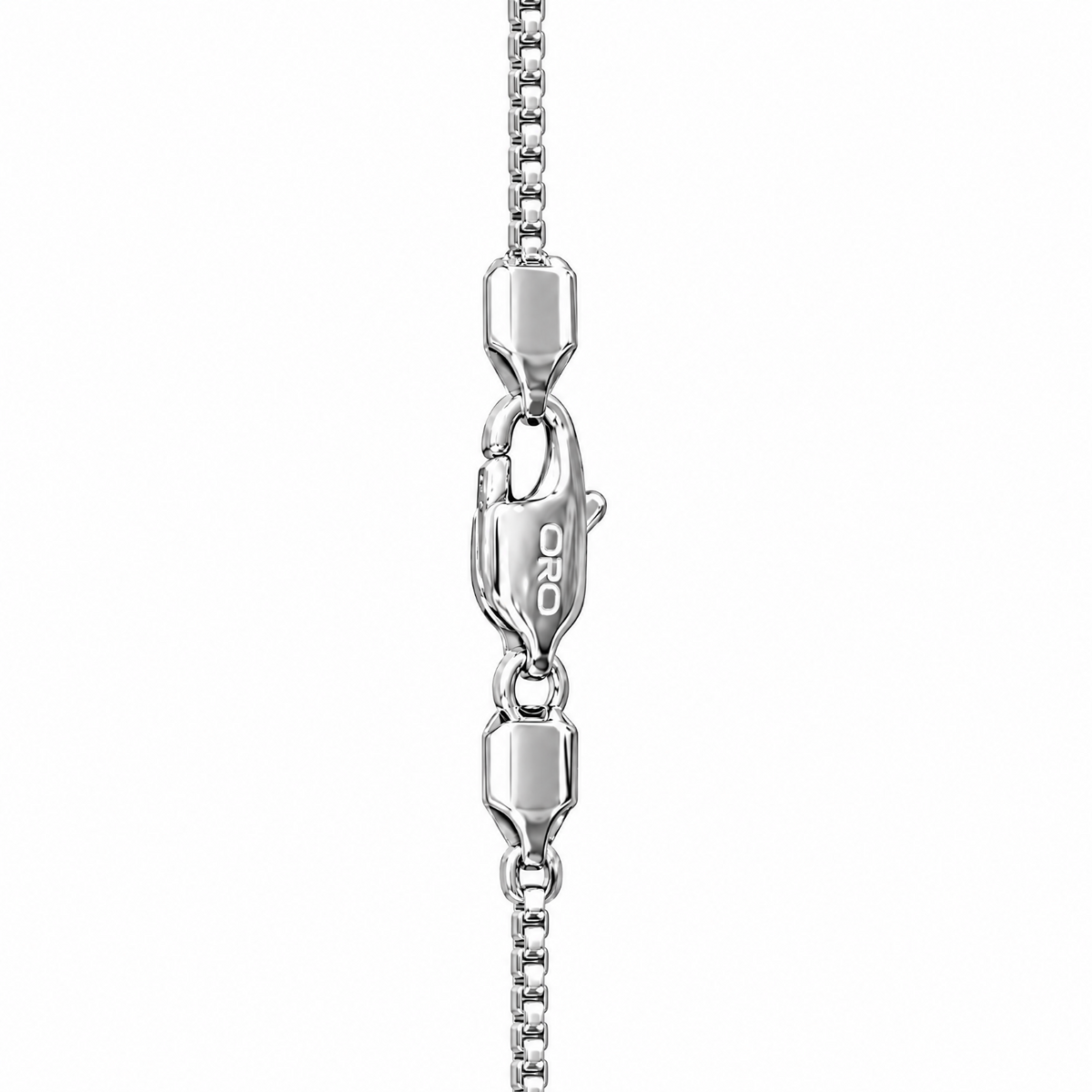 14k White Gold 2mm Box Chain Necklace